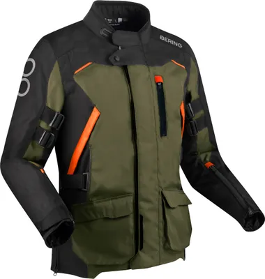 Imagen del producto de Chaqueta textil impermeable para motocicleta Bering Zephyr, color caqui/, talla M