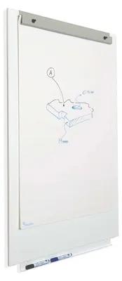 Produktbild von ROCADA Flipchart-Blockhalter SKIN 98 x 65 cm weiß