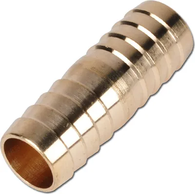 Produktbild von 5x Schlauchverbinder Messing 19 mm Schlauchtülle Schlauchkupplung Länge 55 mm