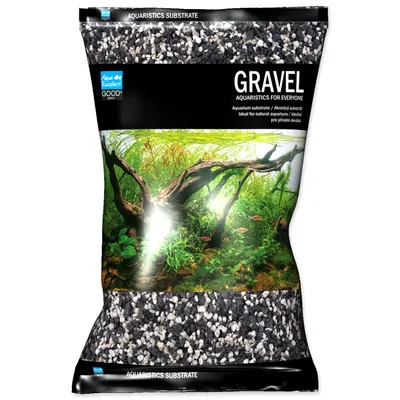 Obrázek produktu pro Drť AQUA EXCELLENT černá bílá 4-8 mm 8 kg