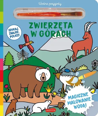 Obrázek produktu pro HARPER KIDS | Malbuch Tiere in den Bergen - 26 x 22 cm - Kreatives Wasser-Malen - Abenteuer für Kinder