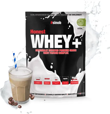 Produktbild von Sinob Honest Whey+ - Eiskaffee 820g