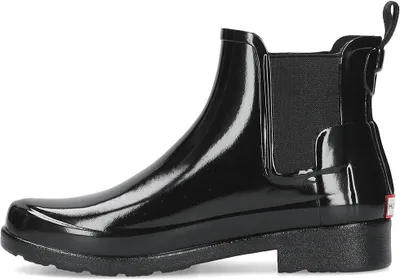 Produktbild von Hunter Orig ale Frauen verfe ert Chelsea glänzend Stiefel Schwarz – undefined / Schwarz