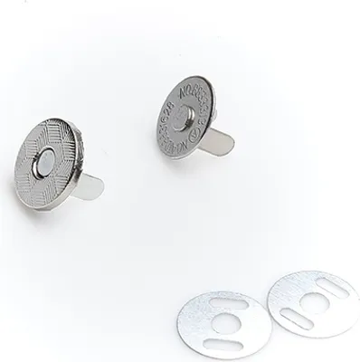 Obrázok produktu pre Magnetická spona 18 mm strieborná 10 kusov