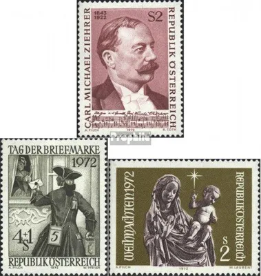 Produktbild von Briefmarken Österreich 1972 Mi 1403,1404,1405 (kompl.Ausg.) postfrisch Sondermarken