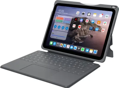 Immagine prodotto di DEQSTER 90-2000013 Smart Rugged Touch PLUS Keyboard 10.9" Tablet Keyboard nero adatto per Apple iPad 10a generazione (2022), Apple iPad 10a generazione (2024)