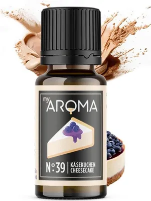 Produktbild von myAROMA Flavour Drops – Käsekuchen 10ml | Zuckerfrei, Vegan & Kalorienfrei