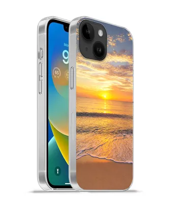 Produktbild von MuchoWow® Handyhülle Schutzhülle Hülle für Apple iPhone 14 - Softcase Strand - Sonnenuntergang - Meer Silikon Softcase Handy Hülle - Mobiltelefonhülle