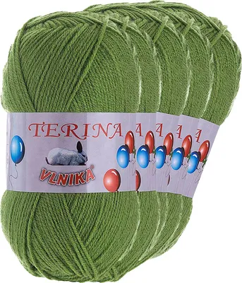 Produktbild von 5 x 100g Terina Strickgarn Häkelgarn Wolle Acrylwolle pflegeleicht Farbwahl