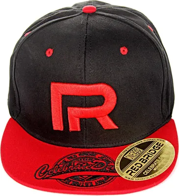 Produktbild von Red Bridge Uni R-Logo Snapback Cap Signature Bestickt Schwarz-Rot One Size