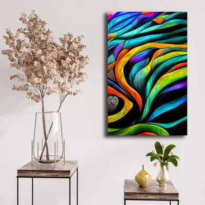 Obrázok produktu pre Wallity, 4570NISC-001, Dekoratívny obraz na plátne, 100 % plátno (hrúbka: 2,8 mm), Viacfarebné, 45 x 70 cm