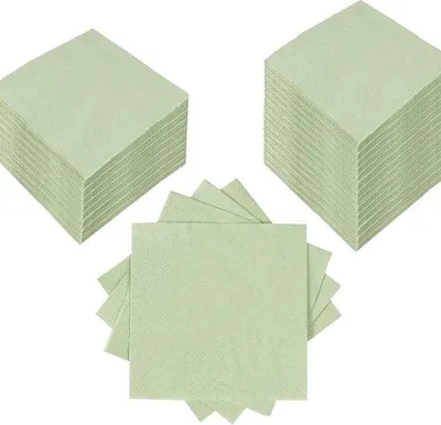 Obrázek produktu pro Ubrousky na svatby a oslavy – vzor se saliegroenem a eukalyptem – 25 x 25 cm – 100 kusů