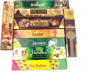 Produktbild von 9er Räucherstäbchen Probierset zur Entspannung und Meditation