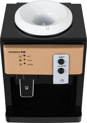 Image de Fontaine/refroidisseur d'eau - modèle de table - 5 gallons (18,9 L) - chaud et froid 8-90 °C - plastique - champagne