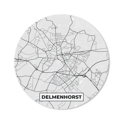 Produktbild von MuchoWow® Mauspad Mousepad Delmenhorst - Karte - Stadtplan - Deutschland 20x20 cm - Mousepads - Maus Mat - Pad - Mausunterlage - Schreibtischmatte