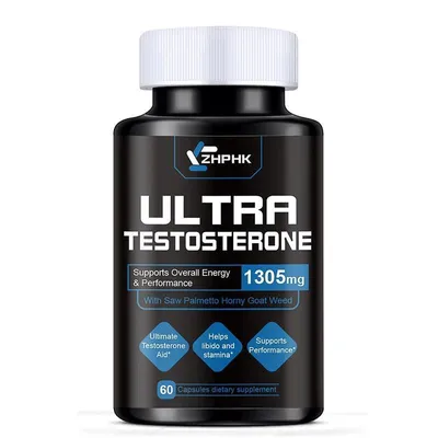 Obrázek produktu pro Ultra Testosteron 1305 mg (60 kapslí) Doplněk stravy, Zdraví mužů, Svaly, Síla, Vytrvalost, Libido, Energie