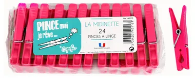 Image de Pince à Linges La Midinette Lot De 24