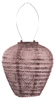 Produktbild von LUMIZ Solarlaterne für Außen - Gartenbeleuchtung - Solarlampen - Ballon - Gartendeko - 20cm - Pflaum