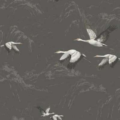 Produktbild von Vliestapete 113393 Laura Ashley Animalia Dunkelgrau