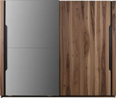 Produktbild von Casa Padrino Luxus Schlafzimmerschrank Braun 260 x 70 x H. 220 cm - Moderner Massivholz Kleiderschrank mit 2 Schiebetüren - Luxus Schlafzimmer Möbel