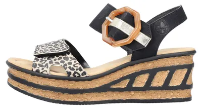 Image de Rieker Gekleed  Sandalen Hak - Zwart - Maat 37