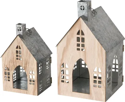 Immagine prodotto di Lanterna Zurigo a forma di casa - SET di 2