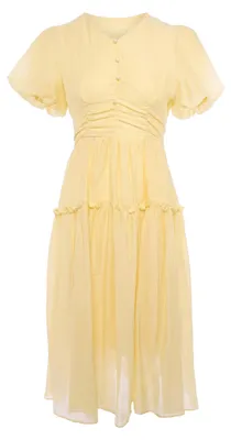 Produktbild von DULCEY damen kleid - gelb, XXS