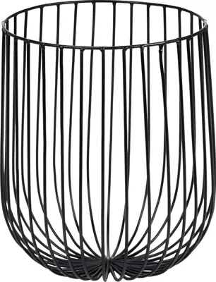 Image de SERAX Korb L Black, Höhe: 250 mm, ø: 200 mm