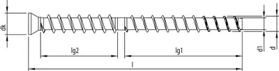 Produktbild von MULTI-MONTI-TimberConnect 10 x 130, Zylinderkopf, T-45, A2K, 25 Stück