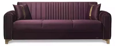 Produktbild von Lila Dreisitzer Wohnzimmer 3-Sitzer Couchen Polster Möbel Textil Sofa