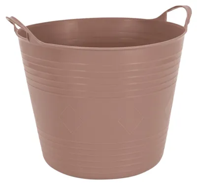 Produktbild von Excellent Houseware flexibler Waschekorb - altrosa - 27 Liter - Kunststoff - 42 x 40 x 35 cm