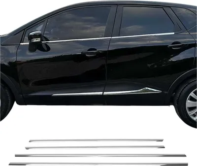 Obrázok produktu pre Okenné lišty pre Renault Captur 2013-2025 nerezová oceľ chróm 4ks