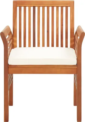 Productafbeelding van vidaXL Tuinstoelen met kussens, 4 stuks. Massief acaciahout