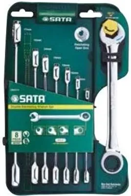 Produktbild von SATA 08007A Ratschen-Doppelringschlüsselsatz