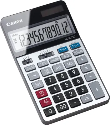 Produktbild von Canon HS-20TSC Taschenrechner Desktop Finanzrechner Schwarz, Silber