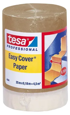 Imagen del producto de tesa 04364-00001-01: Papel protector (largo x ancho) 25,00 m x 180,00 mm. Rollo de 25 m (04364-00001-01)