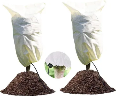Obrázek produktu pro Zimní ochrana rostlin 100x80 cm, 2 kusy sáčku na ochranu rostlin proti mrazu