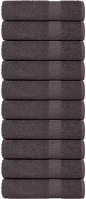 Produktbild von Hochwertig Badetücher 10 Stk. Anthrazit 100x150 cm 360 g/m² 100% Baumwolle 136691