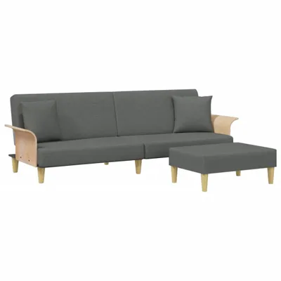 Produktbild von VidaXL 3216216, Grau, Schaum, Polyester, Polywood, 2240 mm, 845 mm, 700 mm