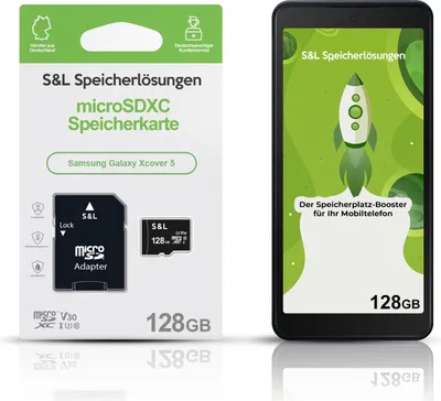 Produktbild von microSD Speicherkarte S&L für Samsung Galaxy Xcover 5 - Speicherkapazität: 128 GB