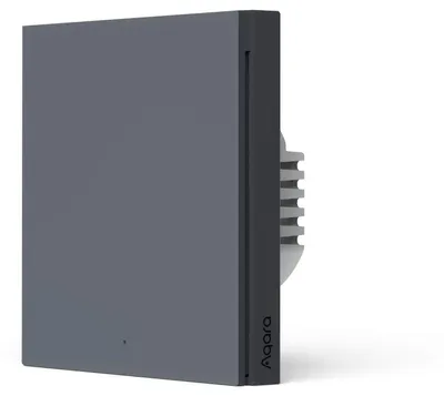 Produktbild von Aqara Smart Wall Switch H1 EU - Intelligenter Einzelschalter, Zigbee 3.0, Ohne Neutralleiter, grau