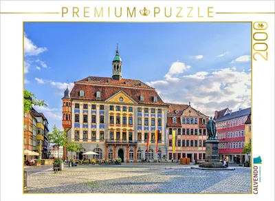 Produktbild von CALVENDO Puzzle Coburger Rathaus am Marktplatz | 2000 Teile Lege-Größe 90x67cm Foto-Puzzle für glückliche Stunden