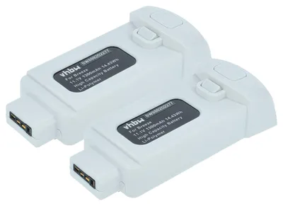 Produktbild von vhbw 2x Akku Ersatz für Yuneec FCA105001 für Drohne Multicopter Quadrocopter (1300 mAh, 11,1 V, Li-Polymer)
