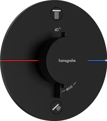 Image de hansgrohe ShowerSelect Comfort S thermostat, encastré, 2 consommateurs, rosace ronde, 15554670