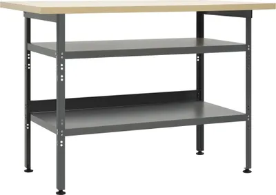 Produktbild von Werkbank Grau 120×60×85 cm Stahl