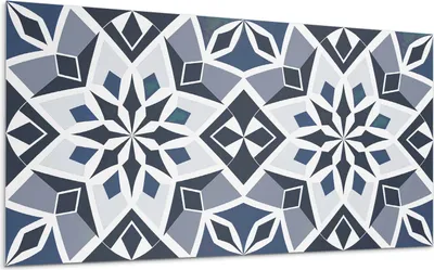 Produktbild von Geometrisches Blumenmuster – Selbstklebende Fliesen – Wandverkleidung – Wandpaneel – PVC Fliesen – Vinylflisen – PCV Flisen – Selbstklebend – Wanddeko – 10 Stück 100 x 50 cm
