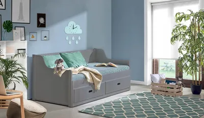 Obrázek produktu pro Rozkládací dětská postel 80x200 ETOKA - antracit