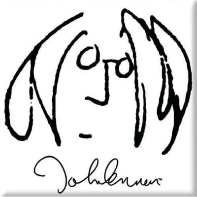Immagine prodotto di John Lennon – Autoritratto: Nero su bianco – Magnete