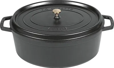 Image de STAUB La Cocotte Cocotte 41 cm, oval, Schwarz, Gusseisen 156022 3272341041258