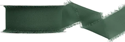 Chiffonband 4cm x 10m Dunkelgrün